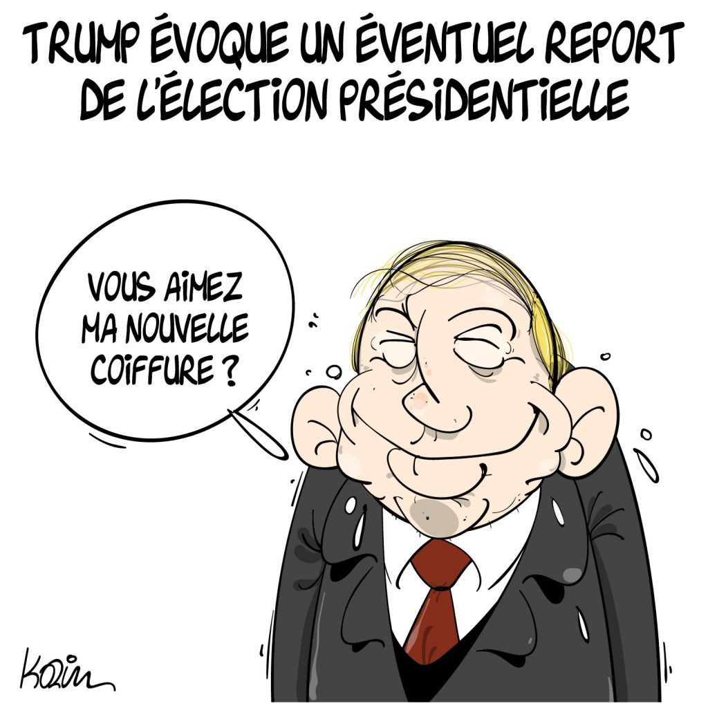 humour dessin États-Unis humoristique image drôle coronavirus Donald Trump