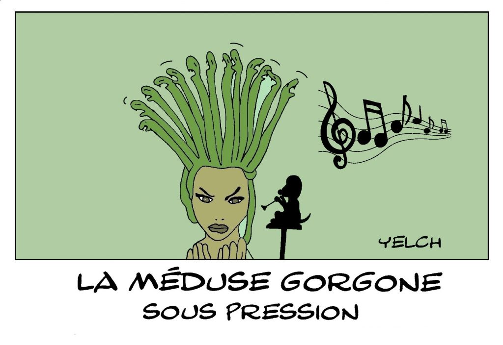 dessin presse humour Méduse image drôle Gorgone