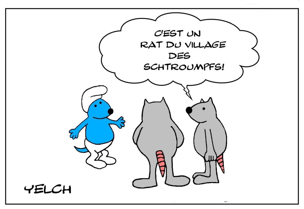 blague dessin Peyo humour image drôle Schtroumpf