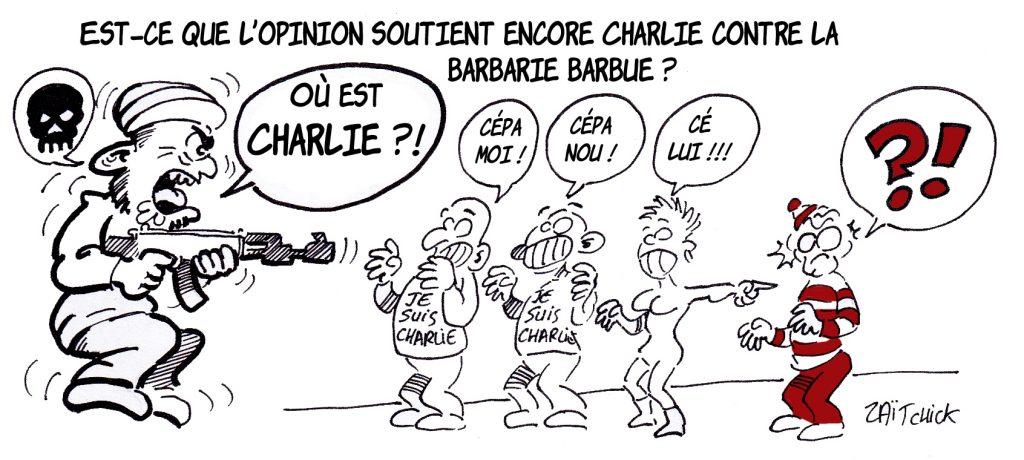 dessin presse humour je suis Charlie image drôle soutien opinion