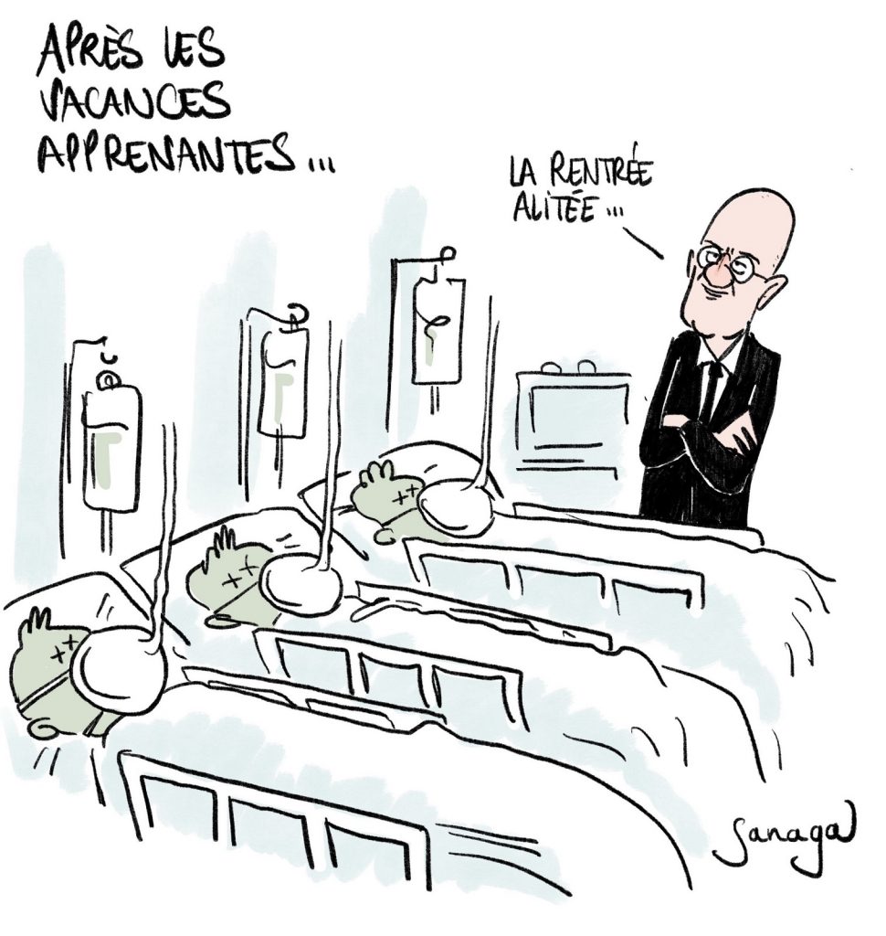 dessin presse humour coronavirus covid-19 image drôle Jean-Michel Blanquer rentrée