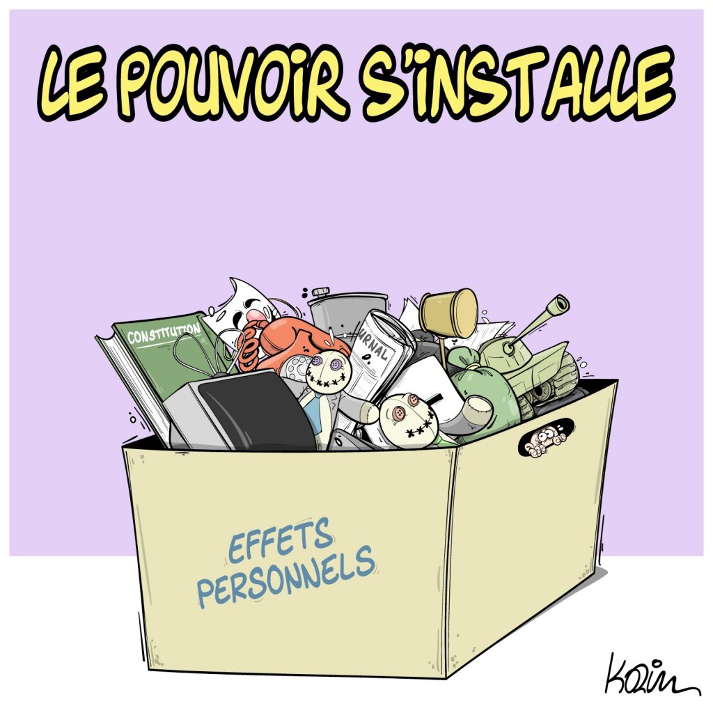 dessin presse humour Algérie image drôle pouvoir installation