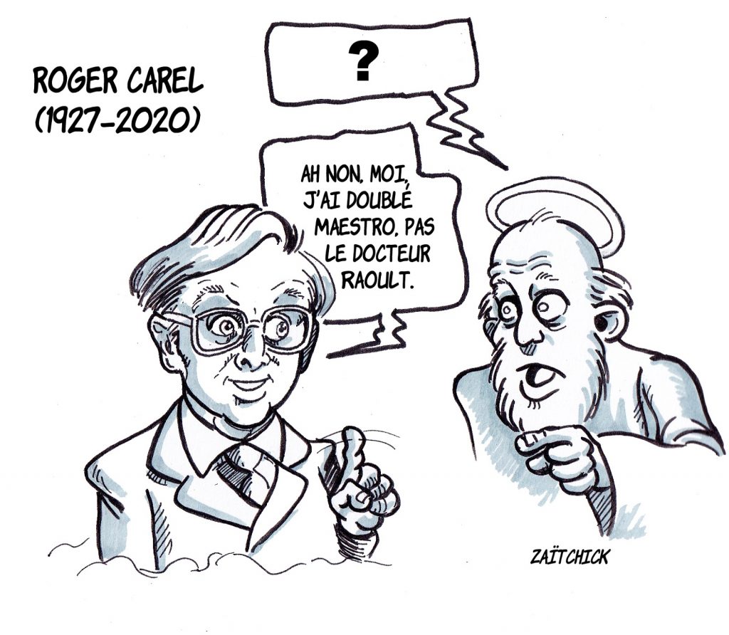 dessin presse humour image drôle mort décès disparition Roger Carel