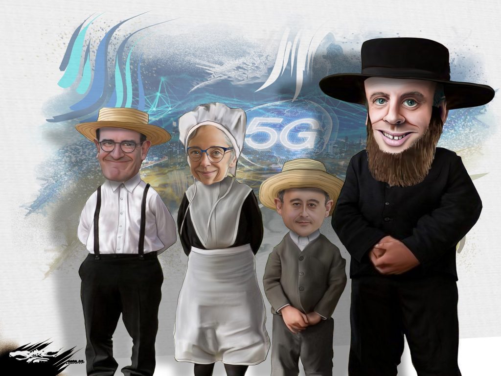 dessin presse humour Emmanuel Macron Jean Castex image drôle Gérald Darmanin Amish Élisabeth Borne