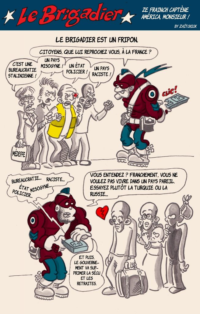 image drôle migrants France dessin humour flic brigadier racisme violences policières
