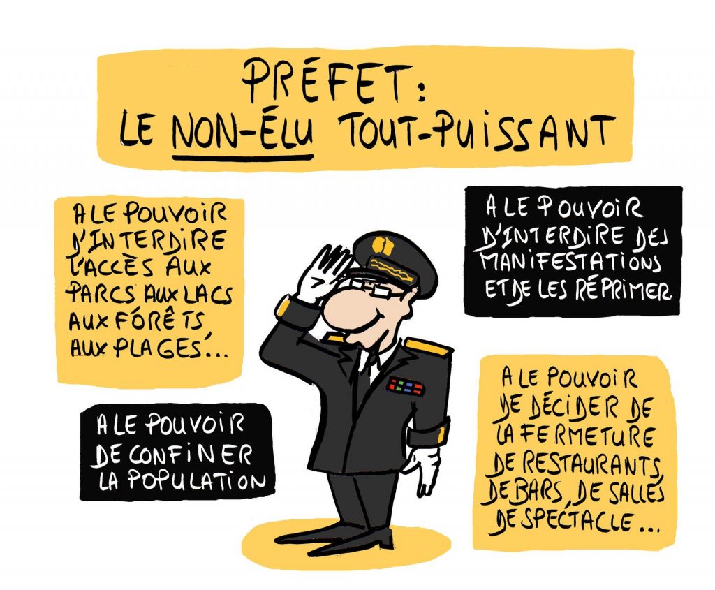 dessin presse humour préfet préfecture image drôle pouvoir non-élu