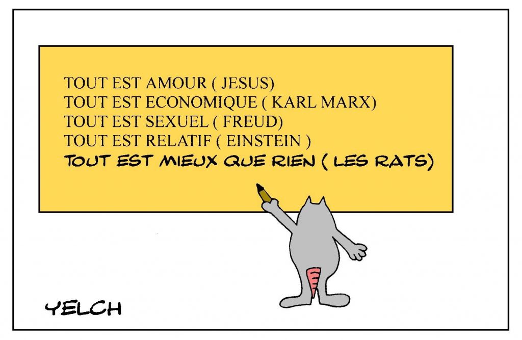 image drôle philosophie dessin humour citations amour économie relativité mieux que rien