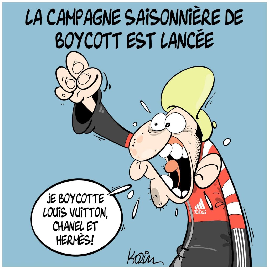 dessin presse humour pays musulmans Algérie image drôle boycott France
