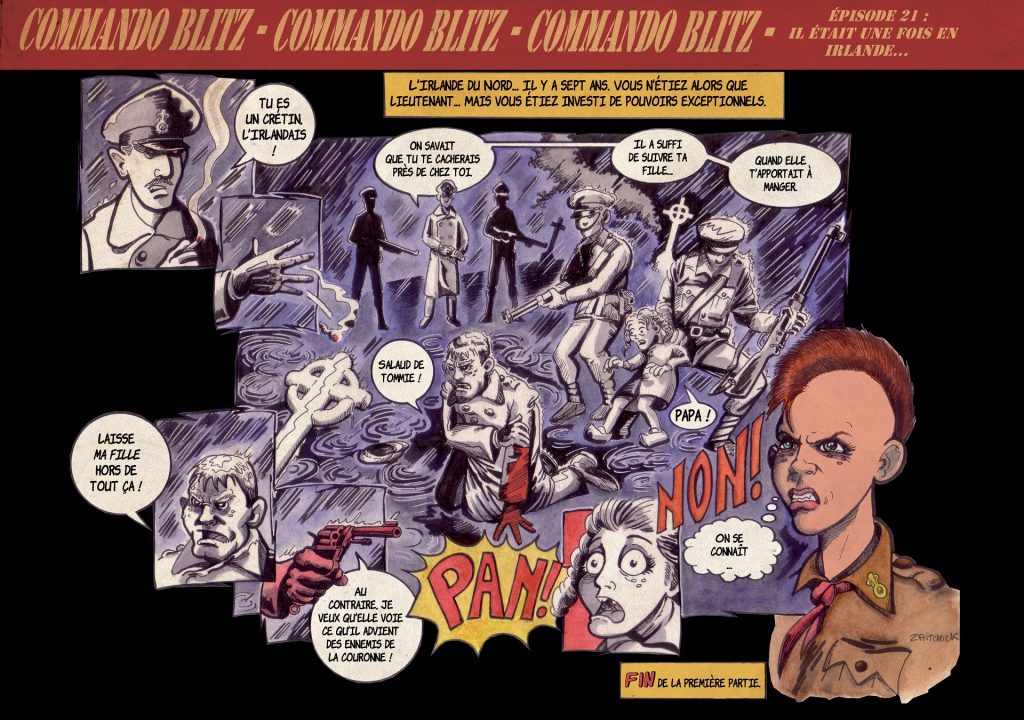 Commando Blitz BD bande dessinée nazi guerre mondiale robots science-fiction parodie