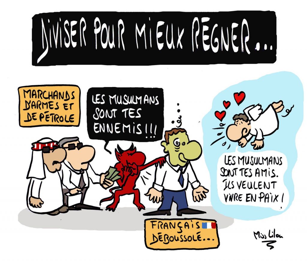 dessin presse humour musulmans islam image drôle séparatisme division