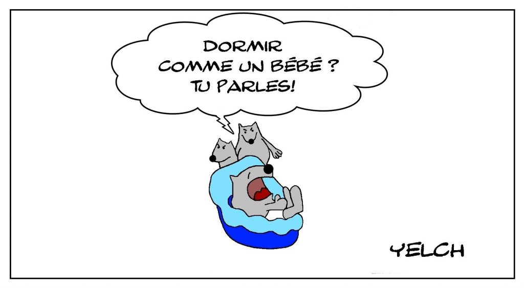 dessins humour dormir bébé image drôle sommeil nuit