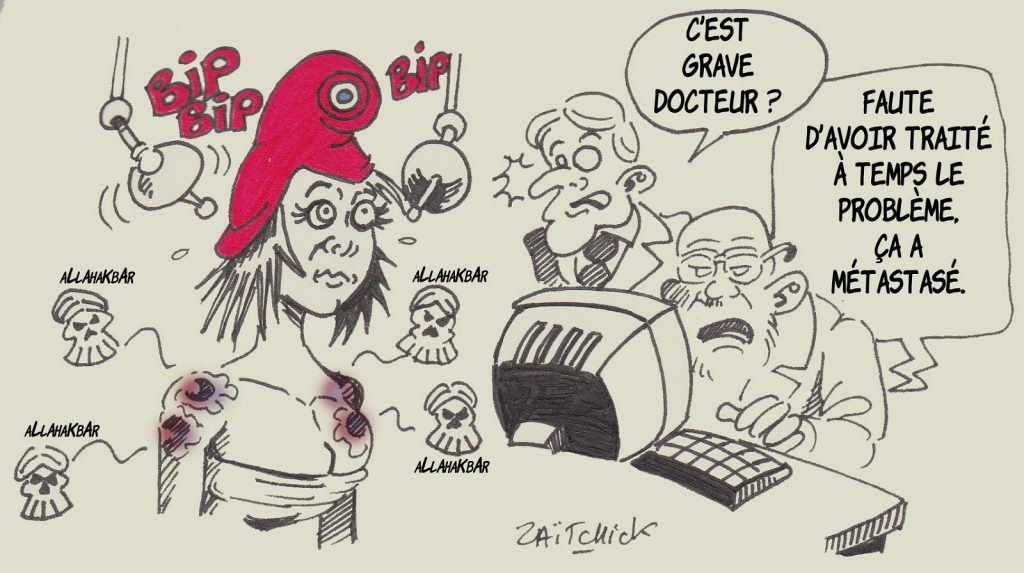 dessin presse humour cancer islamisme image drôle attentat professeur histoire