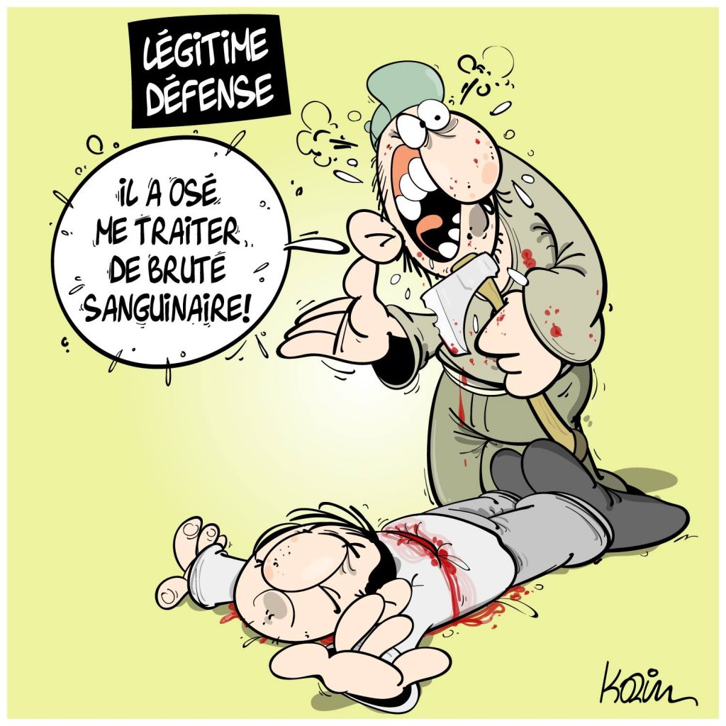 dessin presse humour attentat terrorisme image drôle décapitation Samuel Paty