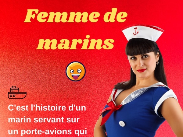 humour, blague sur les couples, blague sur les marins, blague sur l'infidélité, blague sur les femmes de marin, blague sur porte-avions, blague sur les cocus