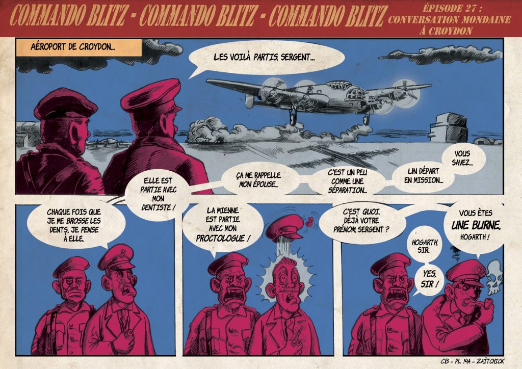 Commando Blitz BD bande dessinée nazi guerre mondiale robots science-fiction parodie