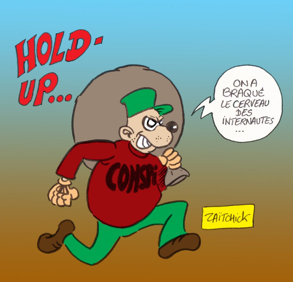 dessin presse humour coronavirus crise sanitaire image drôle Hold-Up documentaire complotisme