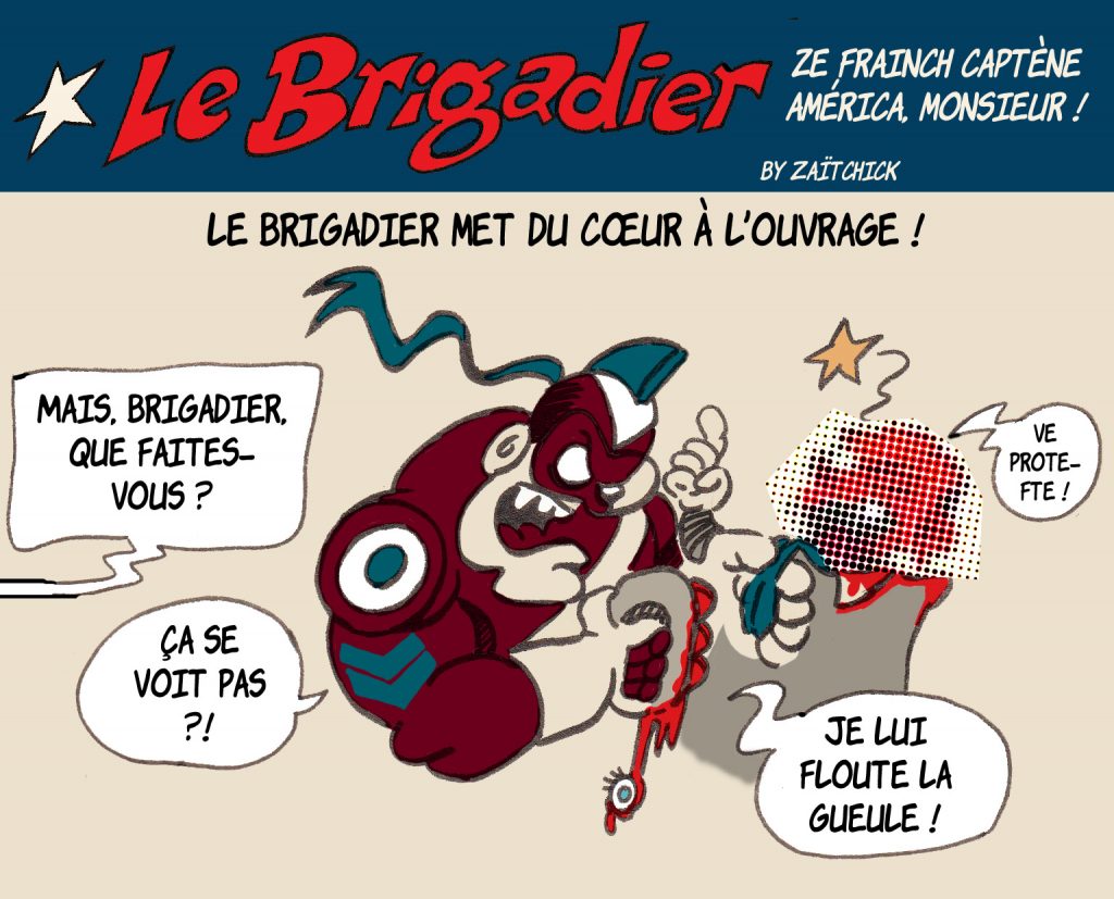 image drôle Le Brigadier dessin humour loi sécurité globale violences policières