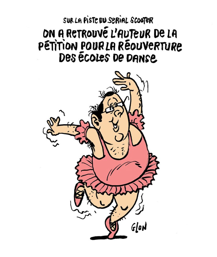 dessin presse humour François Hollande image drôle réouverture écoles danse