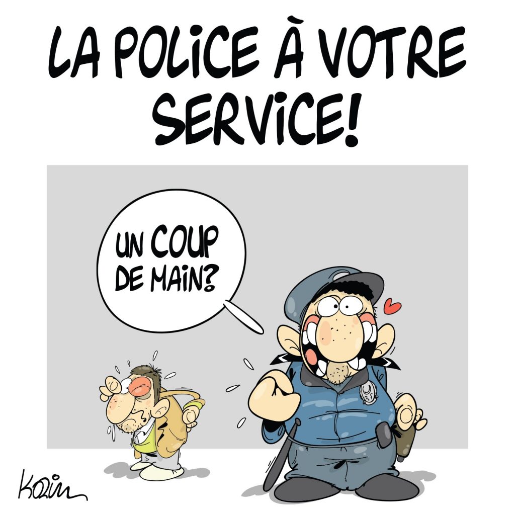 dessin presse humour police service image drôle violences policières