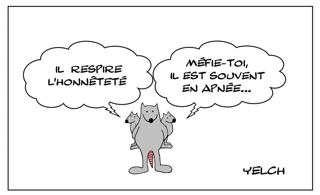 dessins humour apparence honnêteté image drôle respiration apnée