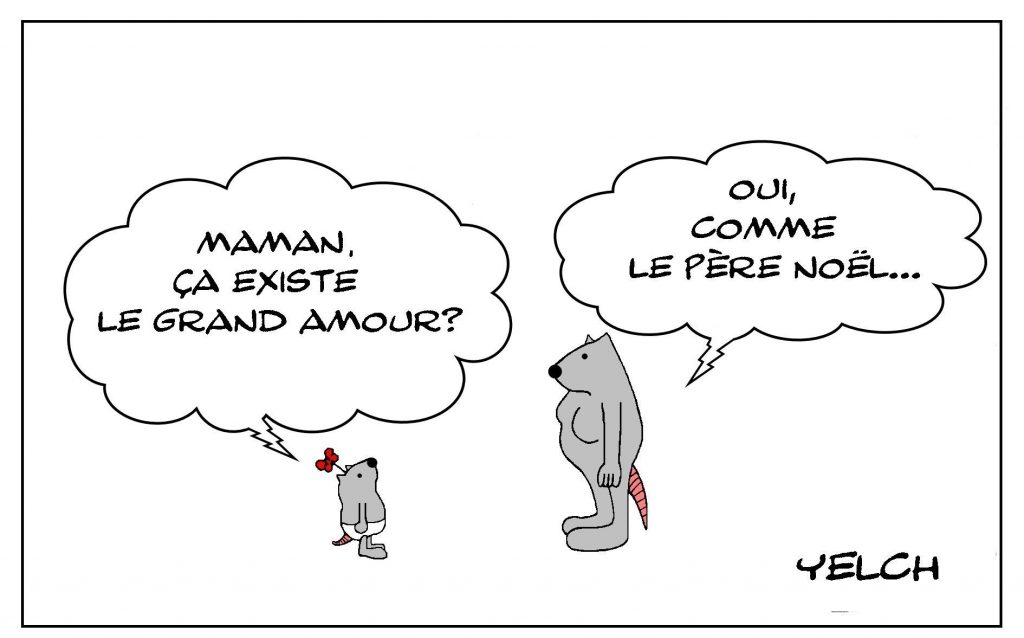 dessins humour grand amour image drôle croyance Père Noël