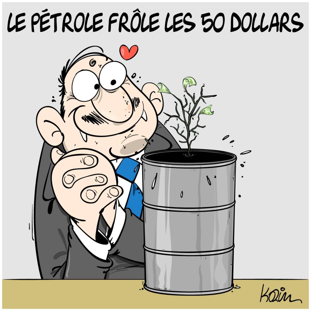 dessin presse humour coronavirus covid-19 image drôle prix du pétrole