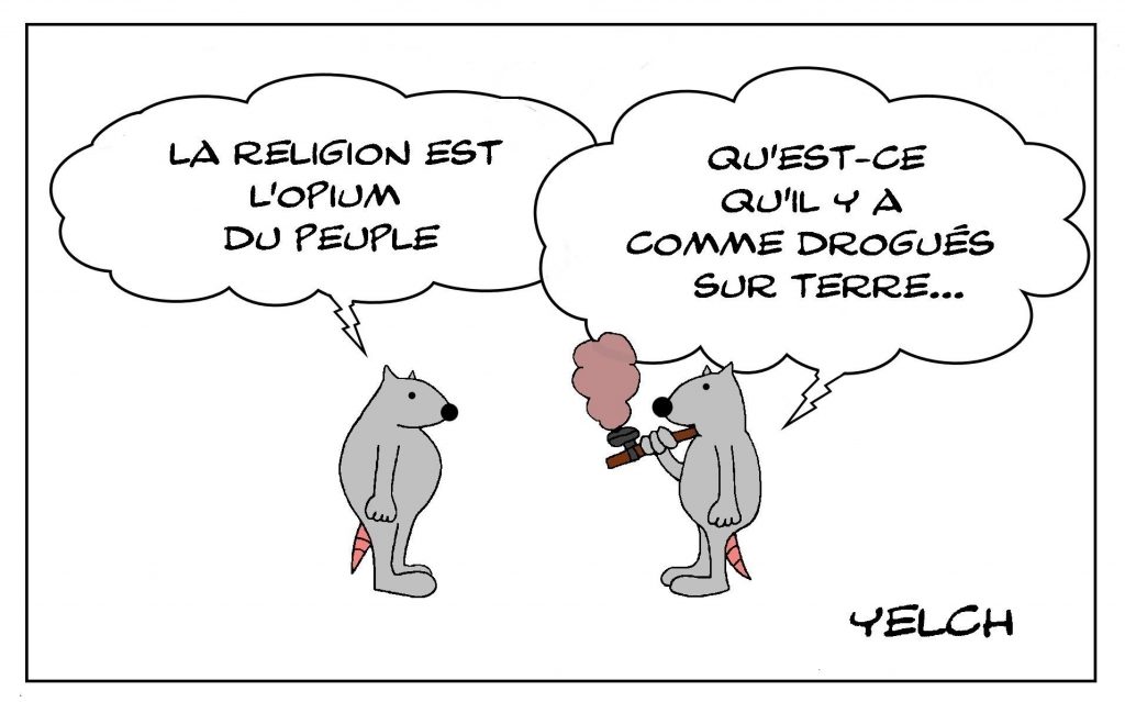 dessins humour religion drogue image drôle opium peuple