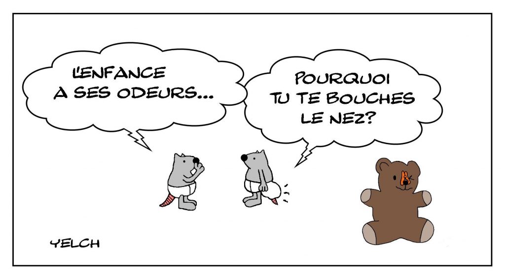 dessins humour enfance bébé image drôle odeur caca