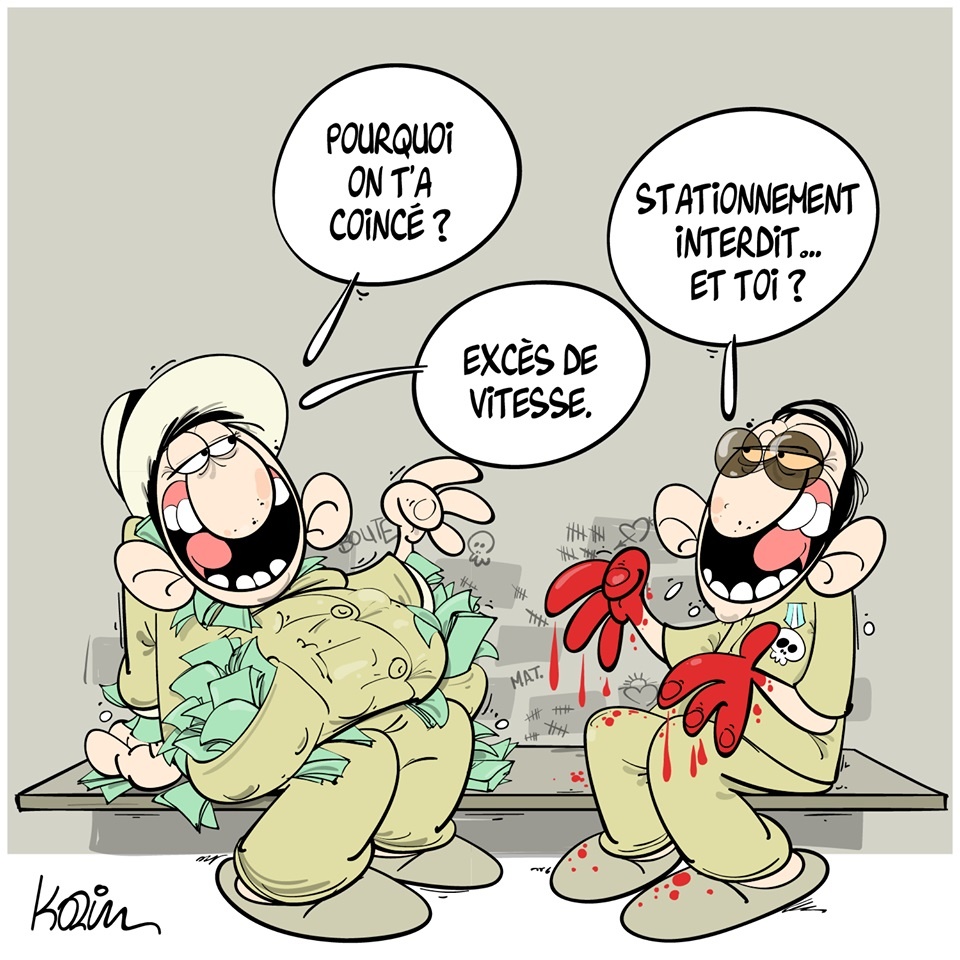 dessin presse humour justice arrestation image drôle prison condamnation