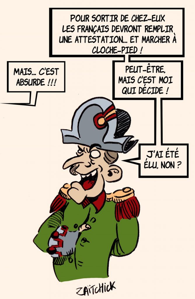 dessin presse humour coronavirus confinement image drôle reconfinement Emmanuel Macron