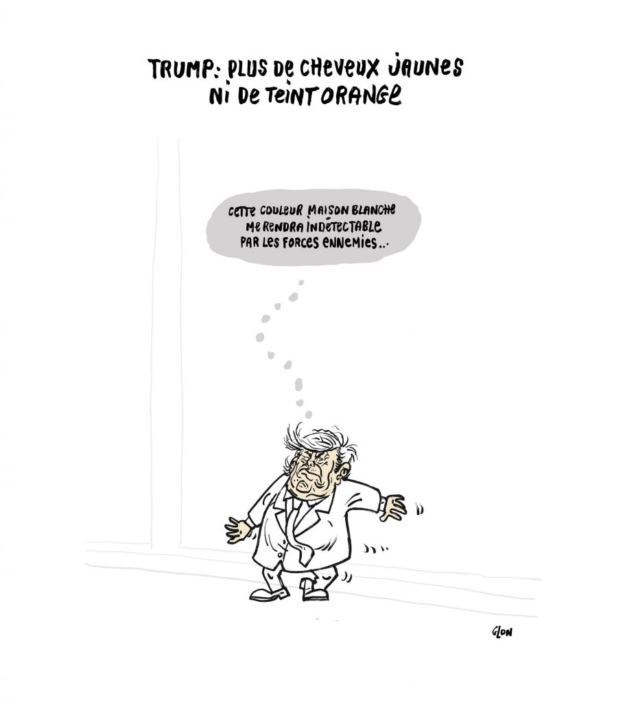 dessin presse humour Donald Trump image drôle Maison Blanche États-Unis