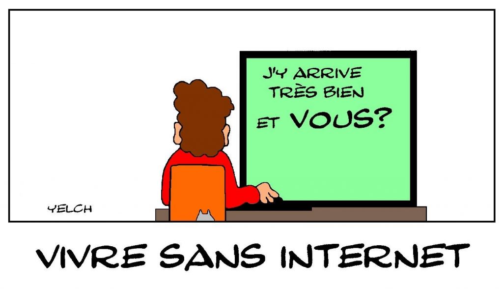 dessins humour Internet Réseaux sociaux image drôle addiction informatique