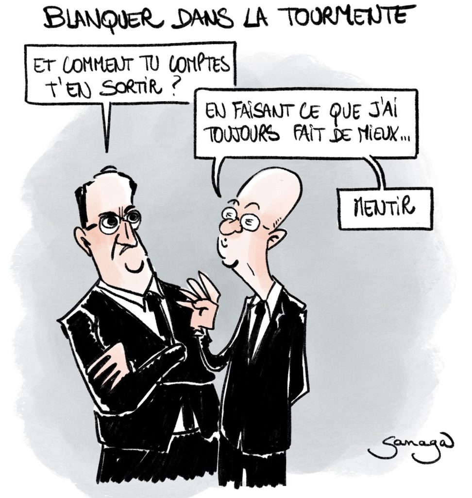 dessin presse humour coronavirus Jean Castex image drôle Jean-Michel Blanquer