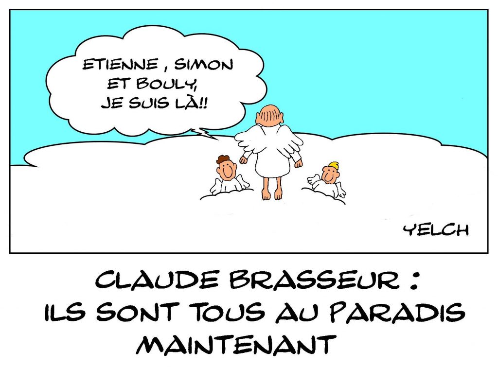 dessins humour mort Claude Brasseur image drôle disparition Claude Brasseur