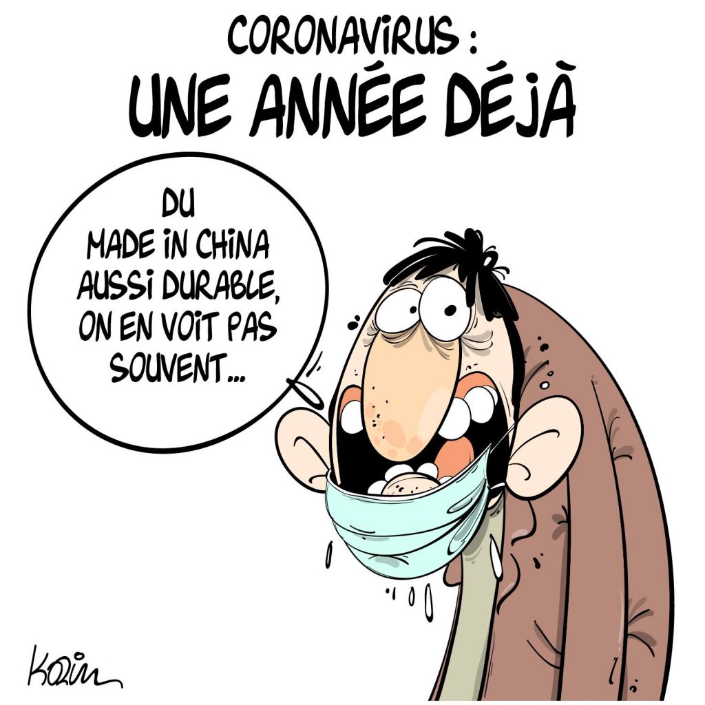 dessin presse humour coronavirus covid-19 image drôle SRAS-Cov2 Made in China