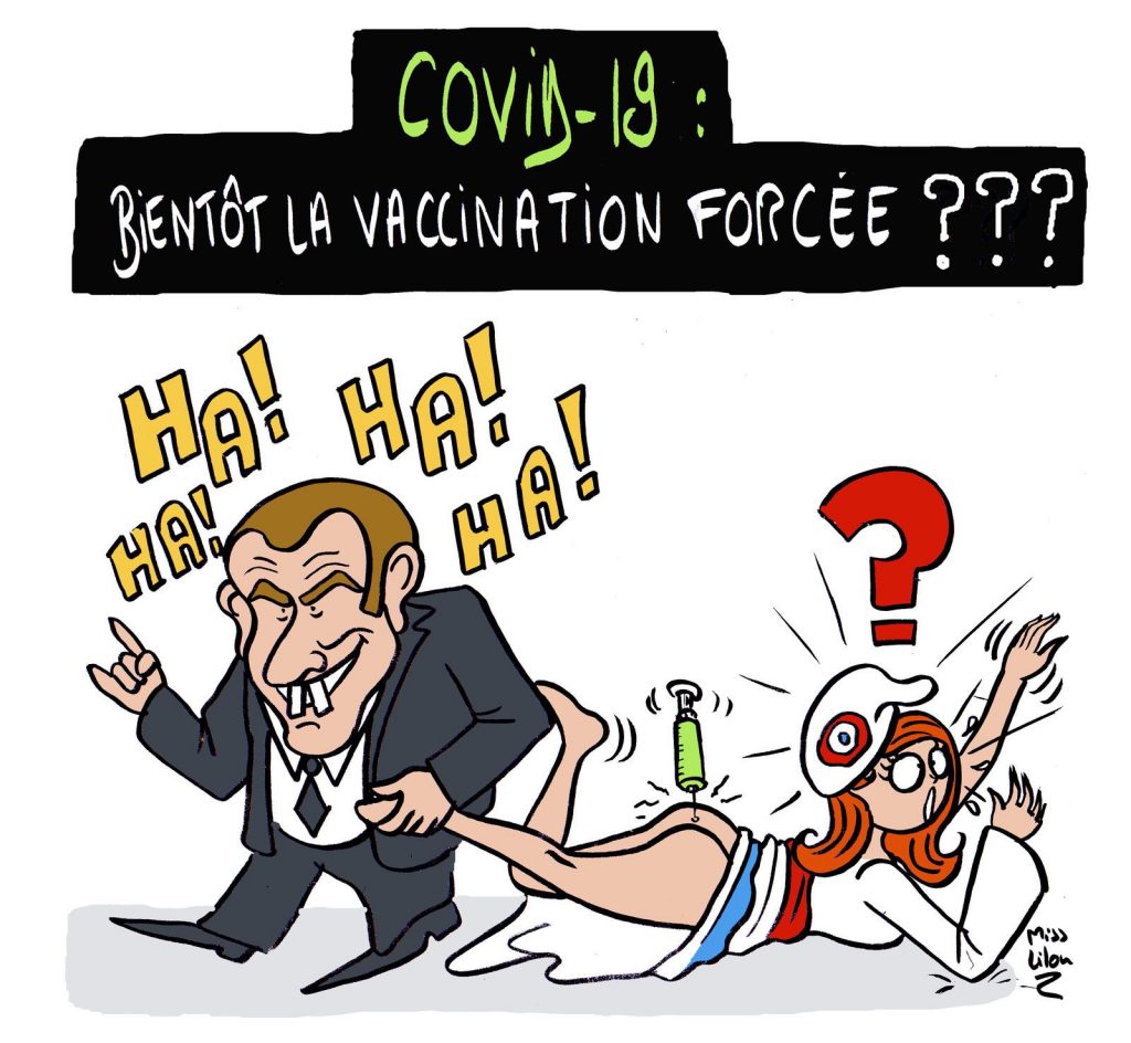 dessin presse humour coronavirus vaccin anti-covid image drôle vaccination forcée