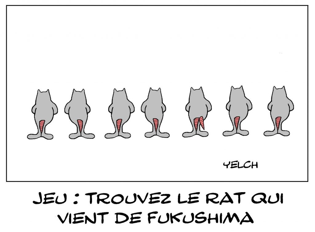 dessins humour jeu Fukushima image drôle radiations mutants