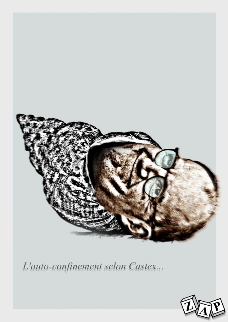 dessin presse humour coronavirus auto-confinement image drôle Jean Castex Noël