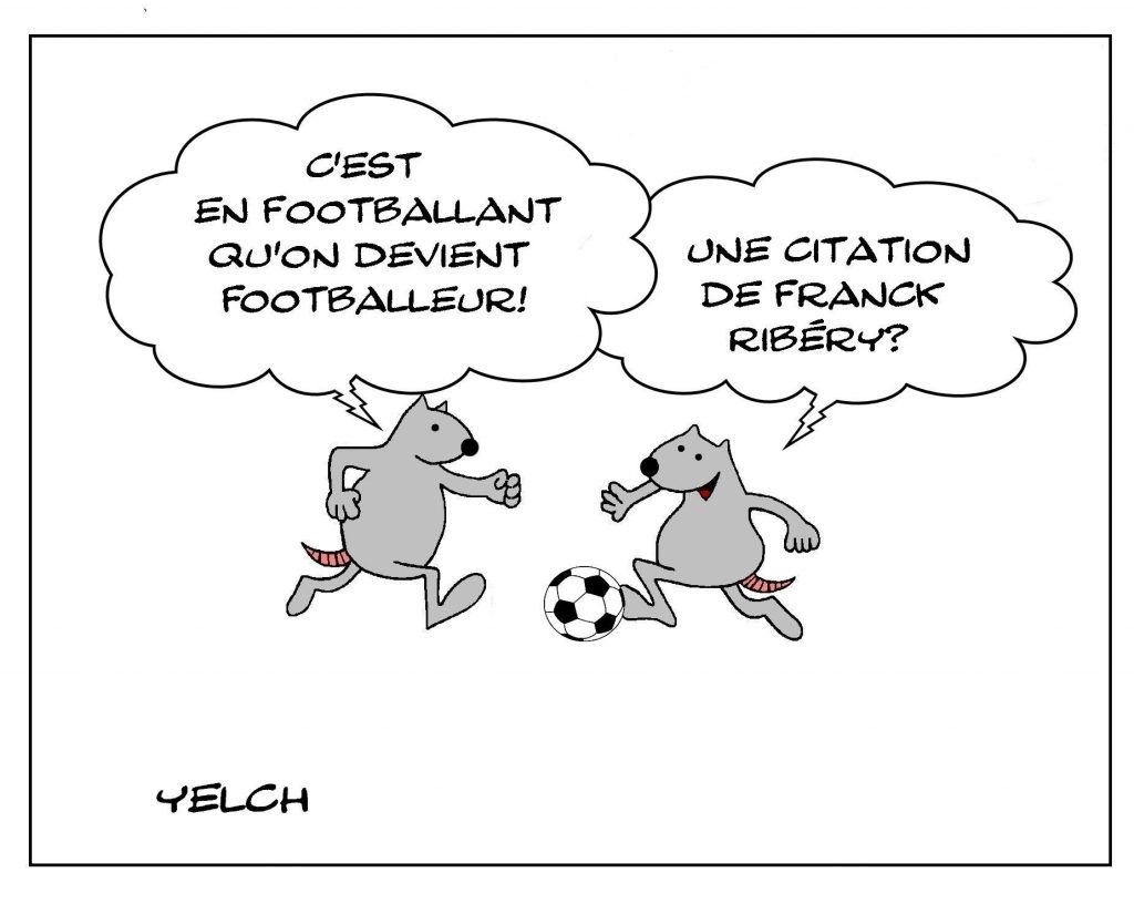 dessins humour foot football image drôle Franck Ribéry footballeur
