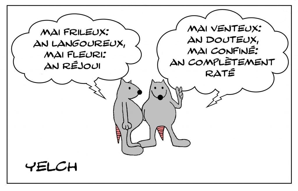 image drôle coronavirus confinement dessin humour proverbe météo mois mai