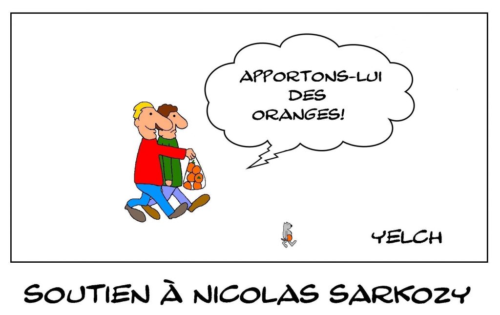 dessins humour affaire Sarkozy image drôle soutien Nicolas Sarkozy