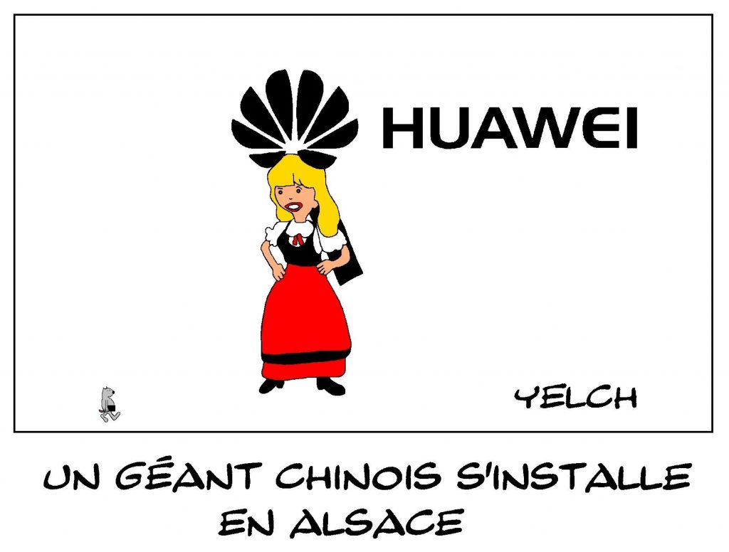 dessins humour Alsace chinois image drôle installation Huawei