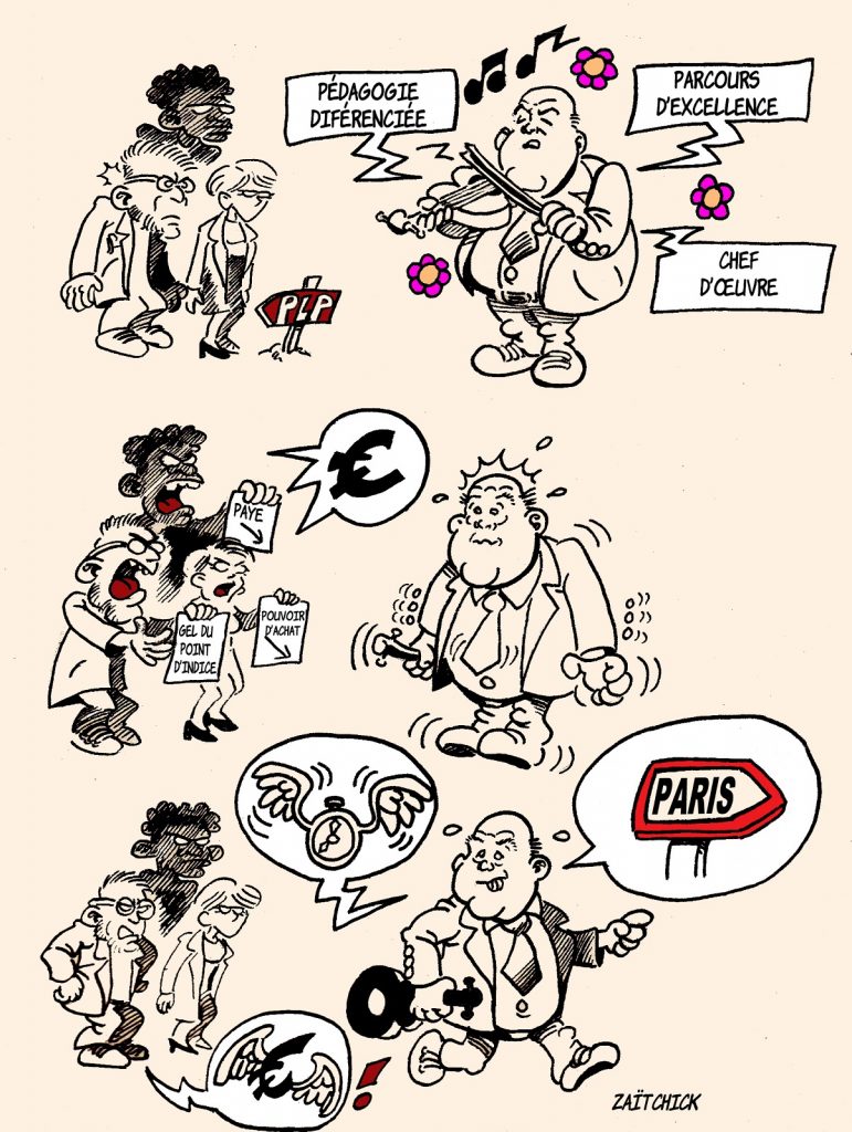 dessin presse humour Éducation Nationale image drôle enseignement professionnel