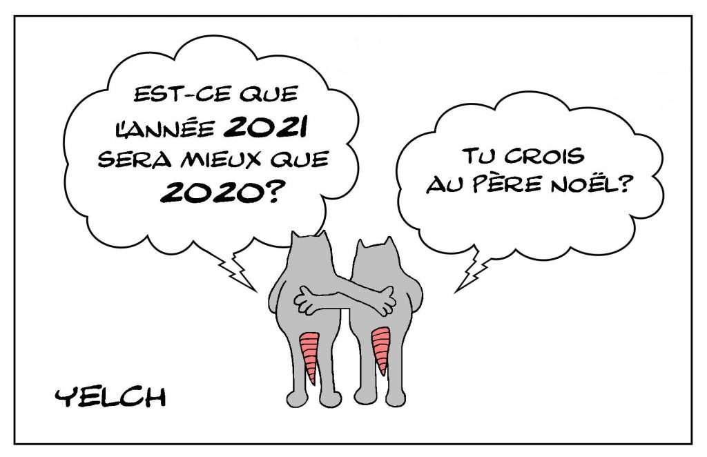 dessins humour année 2020 image drôle nouvel an 2021