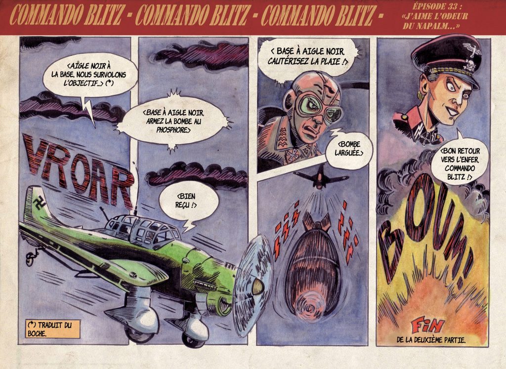 Commando Blitz BD bande dessinée nazi guerre mondiale robots science-fiction parodie