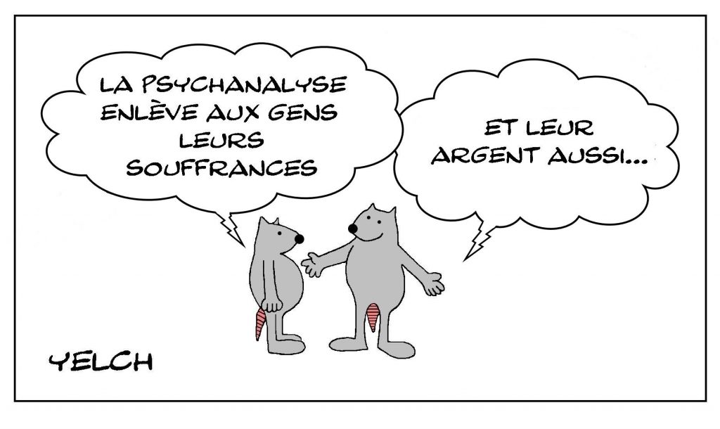 dessins humour psychanalyse image drôle coût argent