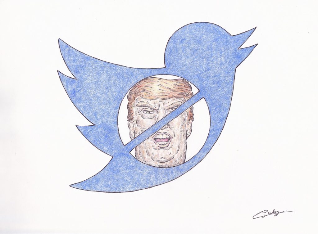 image drôle États-Unis Donald Trump image drôle suspension compte Twitter