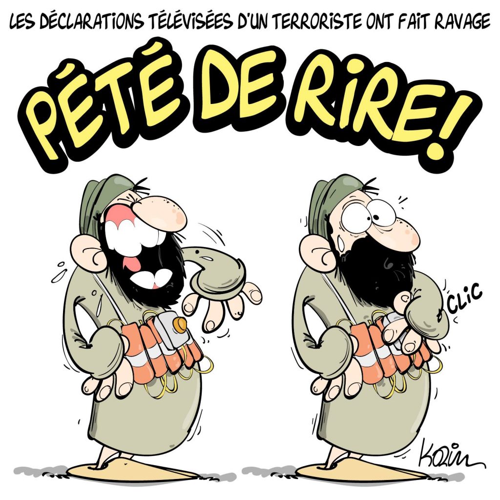 dessin presse humour Algérie image drôle témoignage terroriste fake news hirak