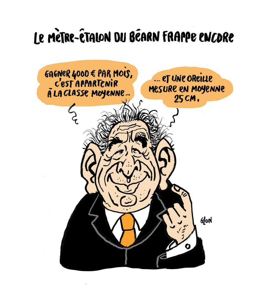 dessin presse humour François Bayrou image drôle classe moyenne