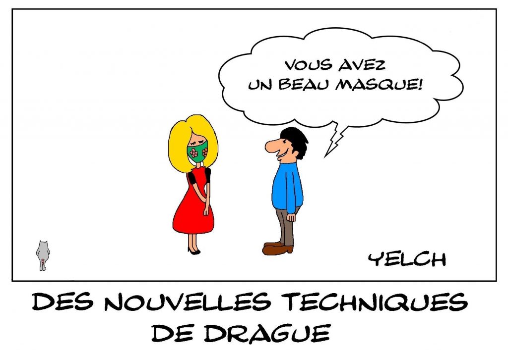 dessins humour technique drague image drôle coronavirus covid-19